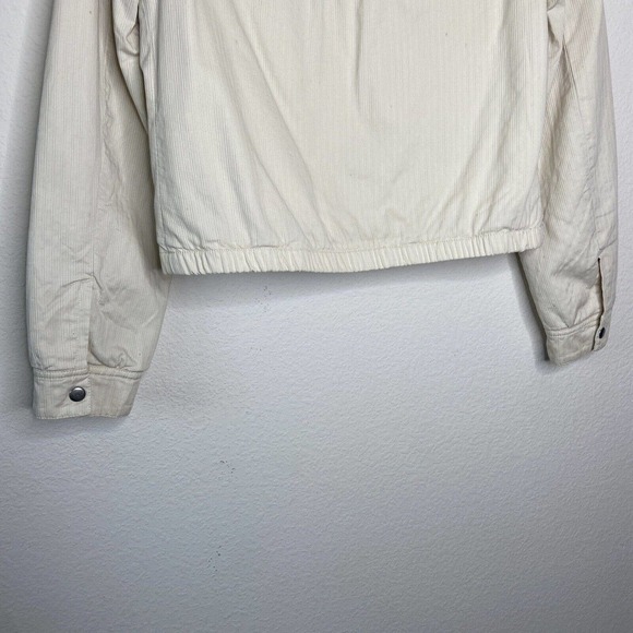 GAP Fleece Lined Bomber Utility Cream Jacket M - Picture 9 of 12